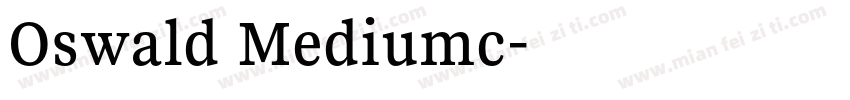 Oswald Mediumc字体转换